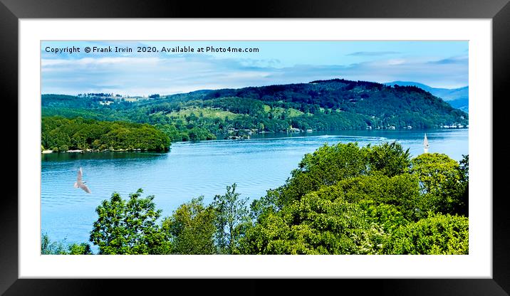 Windermere, UK Lake District Framed Mounted Print by Frank Irwin