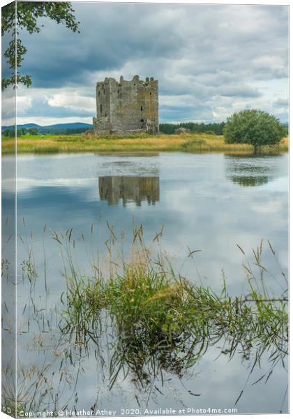 Threave Castle, Scotland Canvas Print by Heather Athey