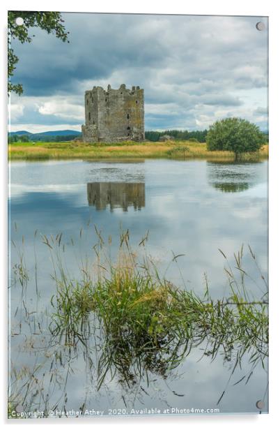 Threave Castle, Scotland Acrylic by Heather Athey