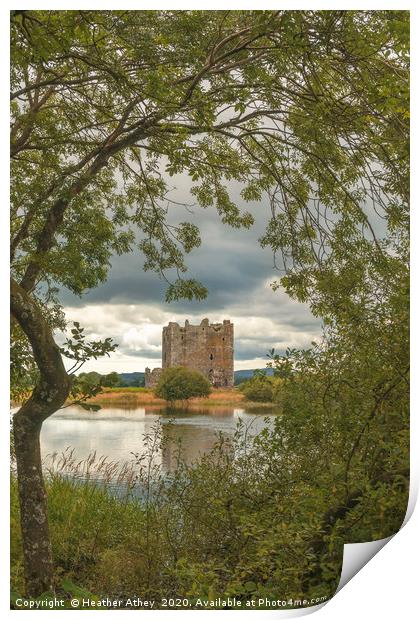 Threave Castle, Scotland Print by Heather Athey