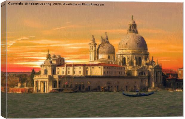 Santa Maria Della Salute Venice Canvas Print by Robert Deering