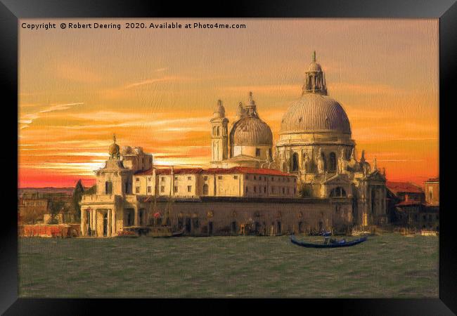 Santa Maria Della Salute Venice Framed Print by Robert Deering