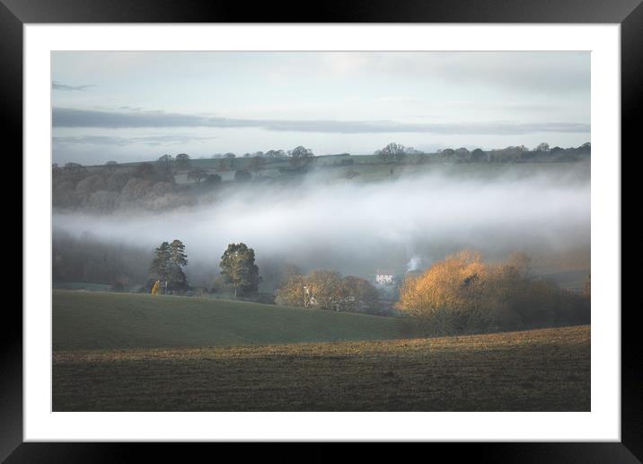 EVENING MIST Framed Mounted Print by Rich Wiltshire