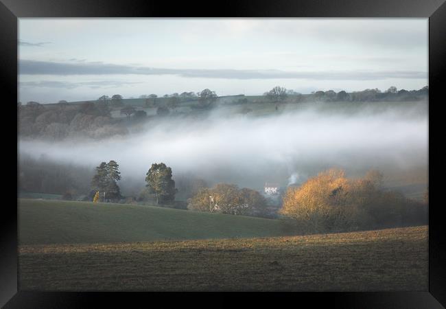 EVENING MIST Framed Print by Rich Wiltshire