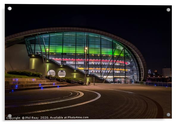 The Sage at night Acrylic by Phil Reay