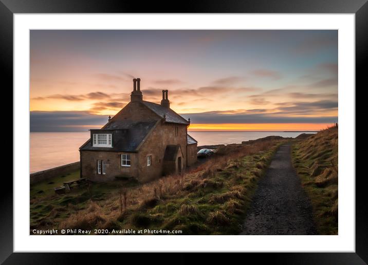 The Bathing House, Howick Framed Mounted Print by Phil Reay