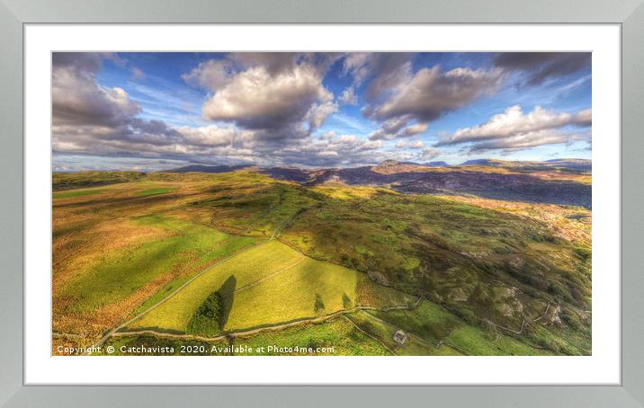 Views from Cwm Bychan Framed Mounted Print by Catchavista 