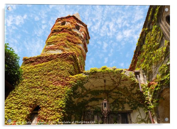Cimbrone Gardens, Ravello, Italy Acrylic by John Robertson