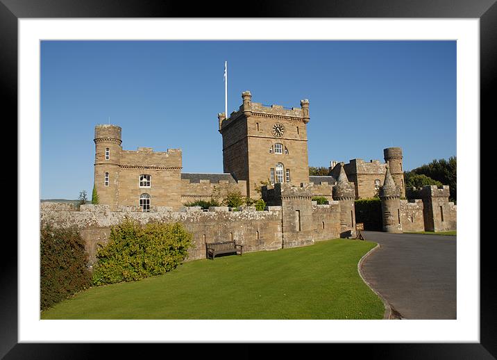Curzan Castle in Scotland Framed Mounted Print by JEAN FITZHUGH