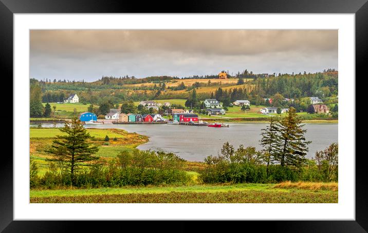 Fishing Port, Prince Edward Island, Canada Framed Mounted Print by Mark Llewellyn