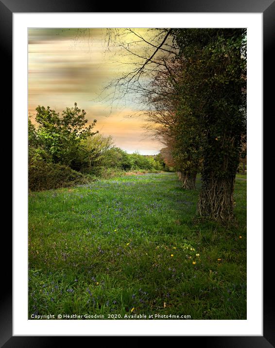 The English Hedgerow Framed Mounted Print by Heather Goodwin