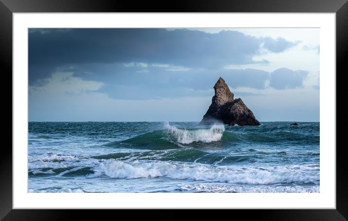 Church Rock, Broadhaven, Pembrokeshire Framed Mounted Print by Colin Allen