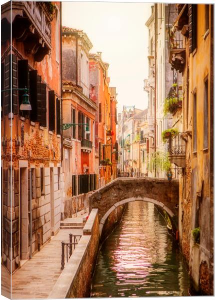 Venice Canal Canvas Print by Maggie McCall