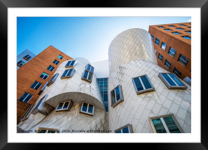 The Ray and Maria Strata Center, MIT Framed Mounted Print by Martin Williams