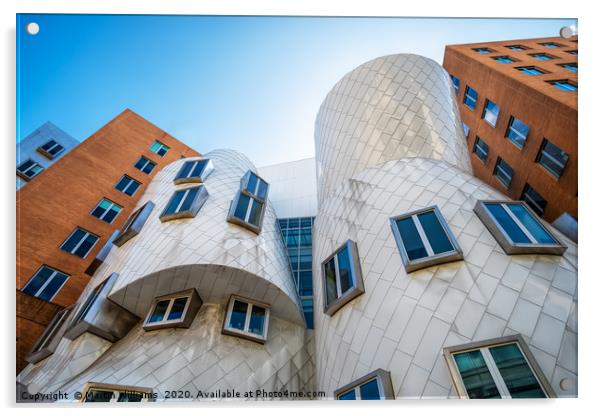 The Ray and Maria Strata Center, MIT Acrylic by Martin Williams