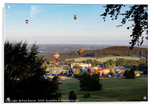 Balloons at Longleat  Acrylic by Paul Brewer