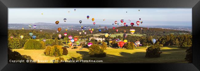Balloons at Longleat Framed Print by Paul Brewer