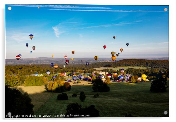 Balloons at Longleat Acrylic by Paul Brewer