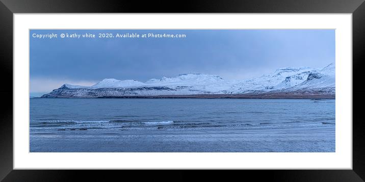 Snaefellsnes west Iceland Framed Mounted Print by kathy white