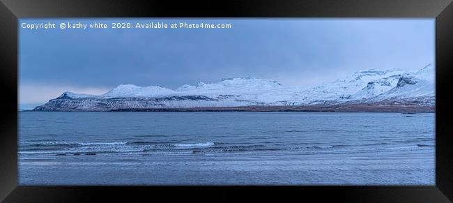 Snaefellsnes west Iceland Framed Print by kathy white
