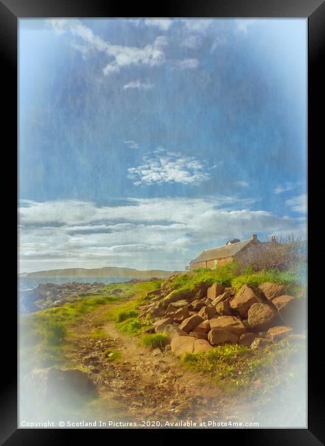 Cottage At Portencross Framed Print by Tylie Duff Photo Art