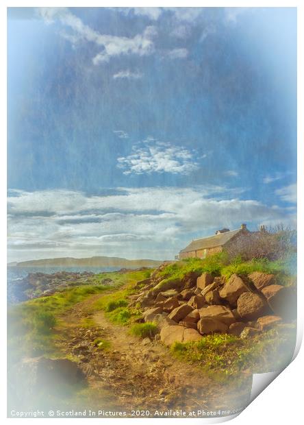 Cottage At Portencross Print by Tylie Duff Photo Art
