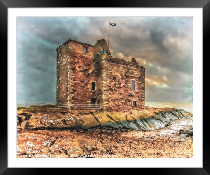 Portencross Castle Framed Mounted Print by Tylie Duff Photo Art