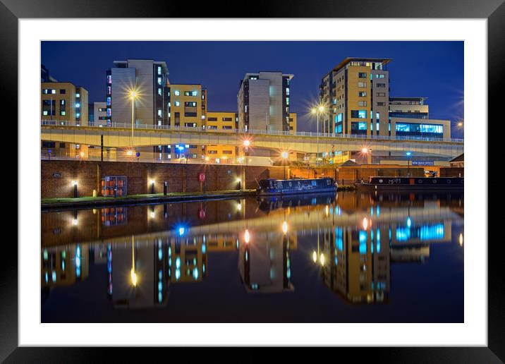  Victoria Quays at Night                           Framed Mounted Print by Darren Galpin