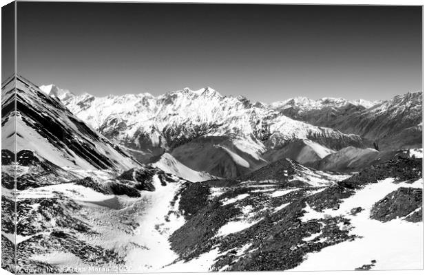 Himalayan Mountain View   Canvas Print by Aidan Moran