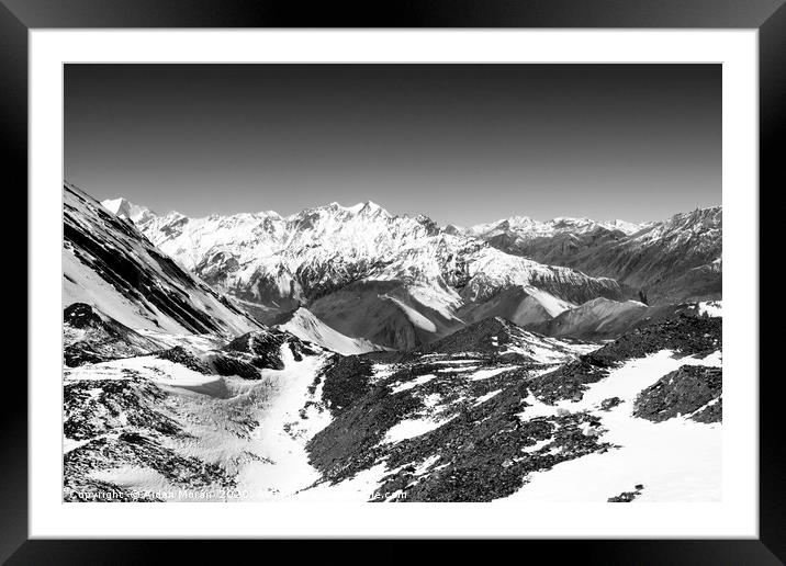 Himalayan Mountain View   Framed Mounted Print by Aidan Moran