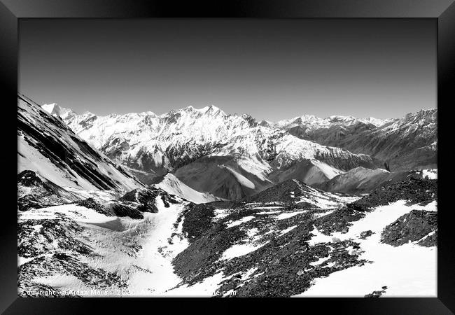 Himalayan Mountain View   Framed Print by Aidan Moran