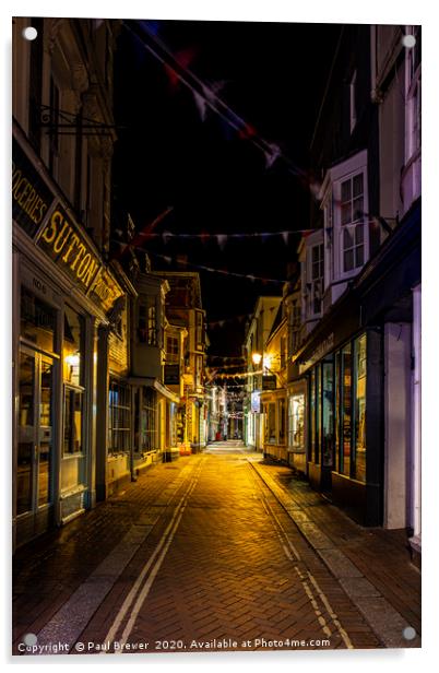 St Albans Street in Weymouth Acrylic by Paul Brewer