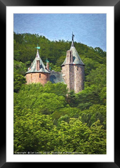 Castell Coch Impressionist Style Framed Mounted Print by Ian Lewis