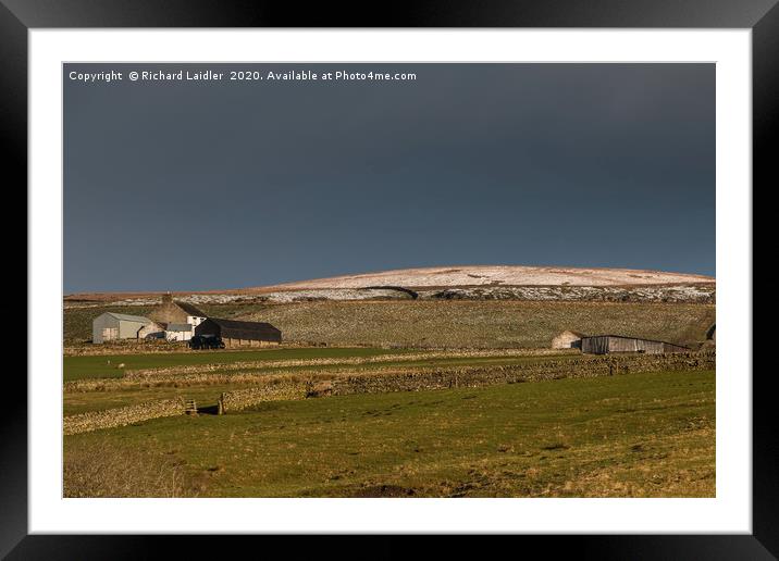 Scar End Farm, Teesdale Framed Mounted Print by Richard Laidler