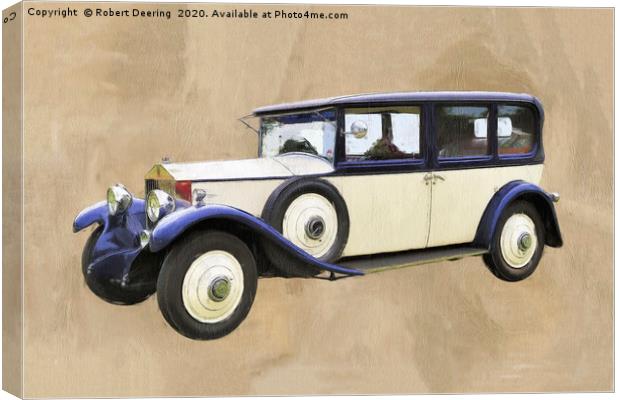 1929 Rolls Royce Phantom 1 Saloon Canvas Print by Robert Deering