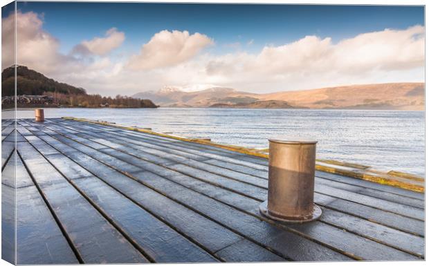 Pier view Canvas Print by Jonathon barnett