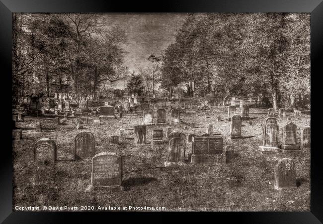Sleepy Hollow Cemetery Vintage Framed Print by David Pyatt