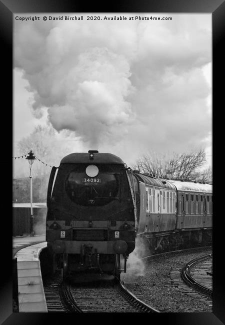 Bulleid Pacific 34092 City Of Wells Framed Print by David Birchall