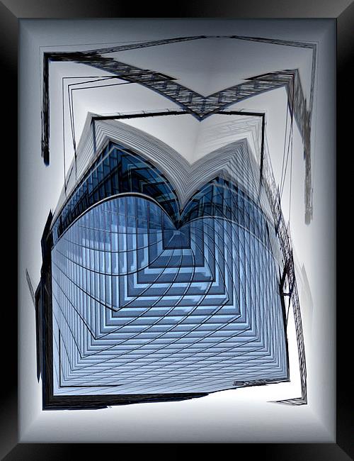Shard Abstract Framed Print by Karen Martin