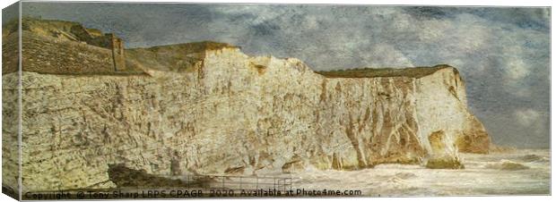 SEAFORD HEAD, EAST SUSSEX Canvas Print by Tony Sharp LRPS CPAGB