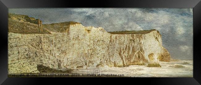 SEAFORD HEAD, EAST SUSSEX Framed Print by Tony Sharp LRPS CPAGB