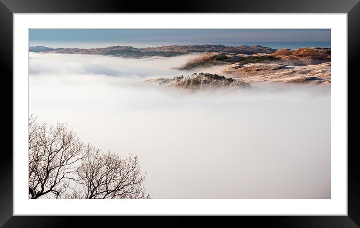 Above the clouds at Loch Awe Framed Mounted Print by George Robertson