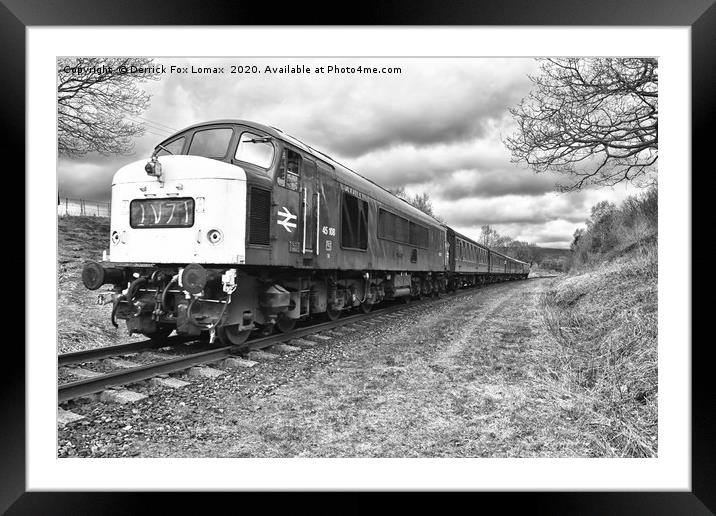 Class 45 diesel 108 Framed Mounted Print by Derrick Fox Lomax
