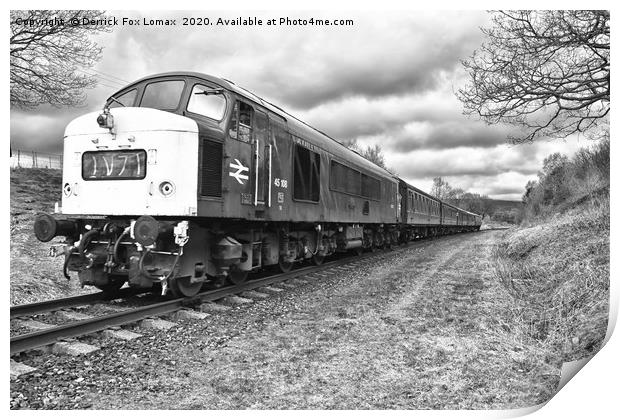 Class 45 diesel 108 Print by Derrick Fox Lomax