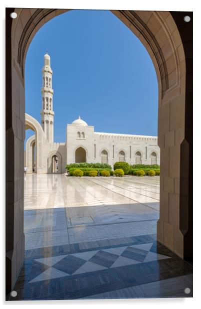 Sultan Qaboos Grand Mosque, Muscat, Oman Acrylic by Greg Marshall
