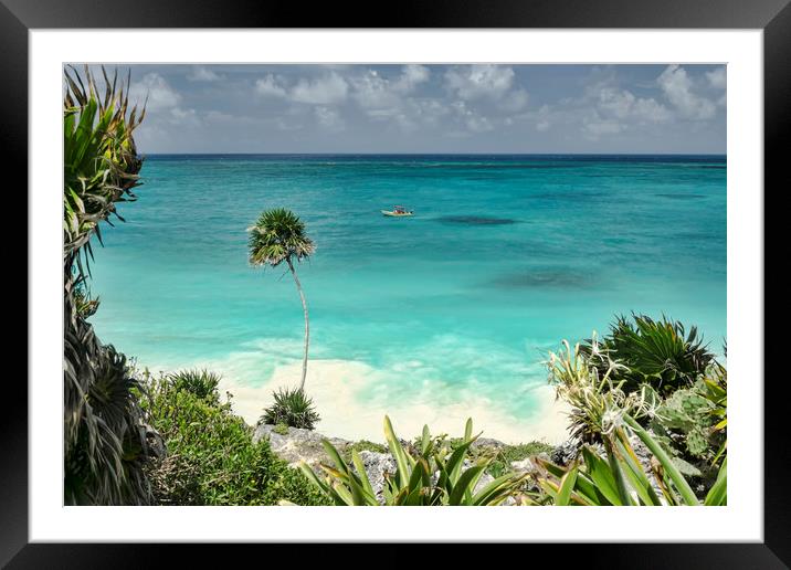 Riviera Maya Framed Mounted Print by Valerie Paterson