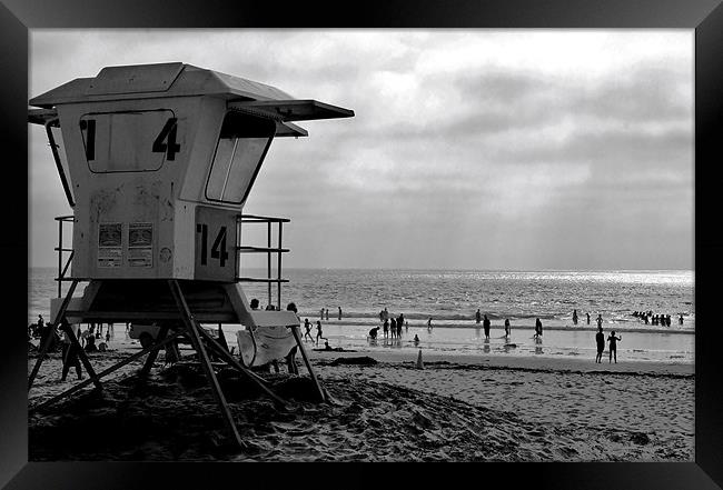 Mission Beach, San Diego Framed Print by David Gardener