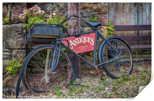 Drybridge Antiques Print by Scott K Marshall