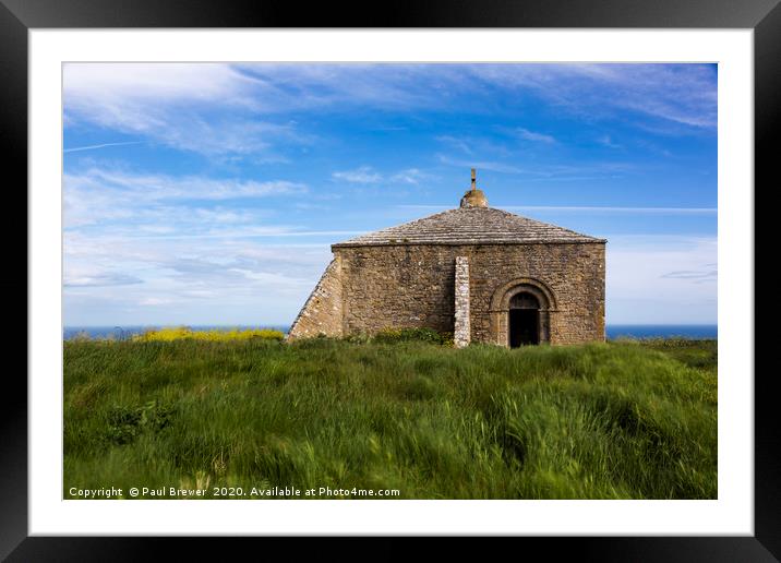 The Chapel Framed Mounted Print by Paul Brewer