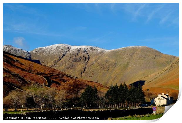 Wasdale Head Inn Print by John Robertson